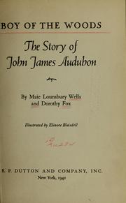 Cover of: Boy of the woods: the story of John James Audubon