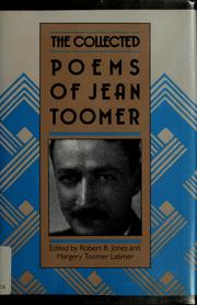 Cover of: The collected poems of Jean Toomer
