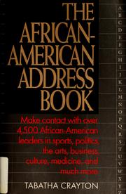 Cover of: The African-American address book