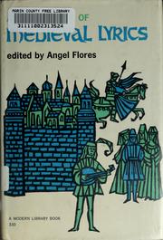 Cover of: An Anthology of medieval lyrics by Angel Flores