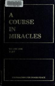 Cover of: A course in miracles