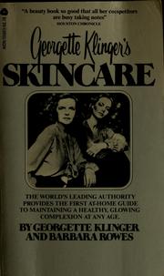 Cover of: Georgette Klinger's skincare by Georgette Klinger