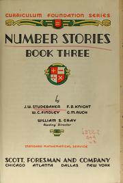 Cover of: Number stories by J. W. Studebaker