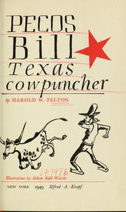Cover of: Pecos Bill, Texas cowpuncher
