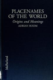 Placenames of the world by Adrian Room