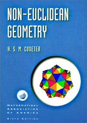 Non-Euclidean geometry by H. S. M. Coxeter