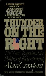 Cover of: Thunder on the right: the "new right" and the politics of resentment