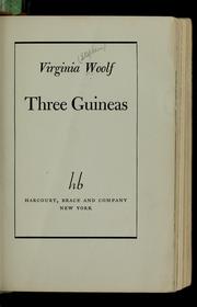 Cover of: Three guineas by Virginia Woolf