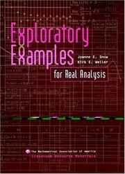 Exploratory examples for real analysis