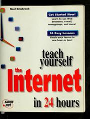 Cover of: Teach yourself the Internet in 24 hours by Noel Estabrook