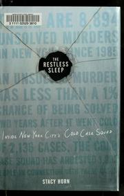 Cover of: The restless sleep: inside New York City's Cold Case Squad
