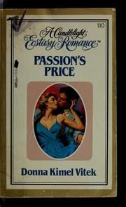 Cover of: Passion's price