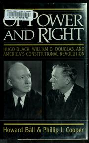 Of power and right by Howard Ball