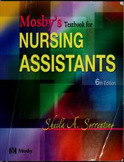 Mosby's textbook for nursing assistants by Sheila A. Sorrentino