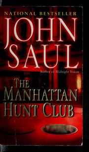 Cover of: The Manhattan Hunt Club