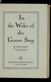 Cover of: In the wake of the goose step