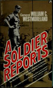 Cover of: A soldier reports