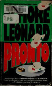 Cover of: Pronto by Elmore Leonard