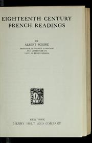 Cover of: Eighteenth century French readings by Albert Schinz
