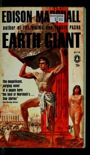 Cover of: Earth giant by Edison Marshall
