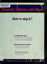 Cover of: Domestic violence and abuse