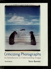 Cover of: Criticizing photographs by Terry Barrett