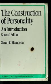 Cover of: The construction of personality: an introduction