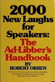 Cover of: 2000 new laughs for speakers by Robert Orben