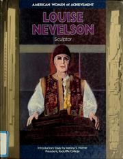 Cover of: Louise Nevelson