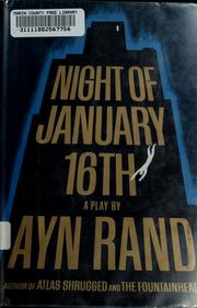 Cover of: Night of January 16th by Ayn Rand
