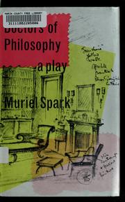 Cover of: Doctors of philosophy: a play.