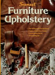 Cover of: Furniture upholstery