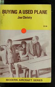 Cover of: Buying a used plane by Joe Christy