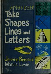 Cover of: Take shapes, lines, and letters: new horizons in mathematics