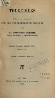 Cover of: [Geschichte] by Thucydides