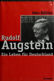 Cover of: Rudolf Augstein: ein Leben für Deutschland