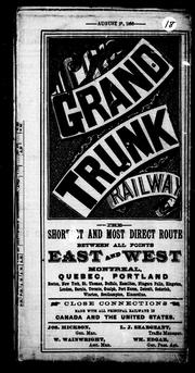 Grand Trunk Railway by Grand Trunk Railway Company of Canada