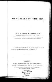 Cover of: Memorials of the sea