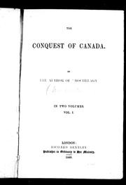 Cover of: The conquest of Canada