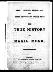 The True history of Maria Monk