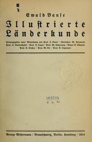 Cover of: Illustrierte Länderkunde
