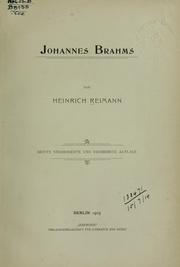 Cover of: Johannes Brahms