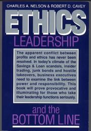 Cover of: Ethics, Leadership, and the Bottom Line