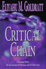 Cover of: Critical Chain  by Eliyahu M. Goldratt