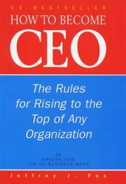 Cover of: How to Become a CEO