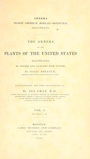 Cover of: Genera florae Americae boreali-orientalis illustrata | Asa Gray