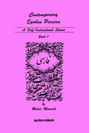 Cover of: Contemporary Spoken Persian: A Self-Instructional Course: Book 1