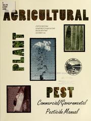 Cover of: Agricultural plant pest control by Montana. Dept. of Agriculture