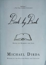 Book by book by Michael Dirda