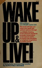 Cover of: Wake up and live